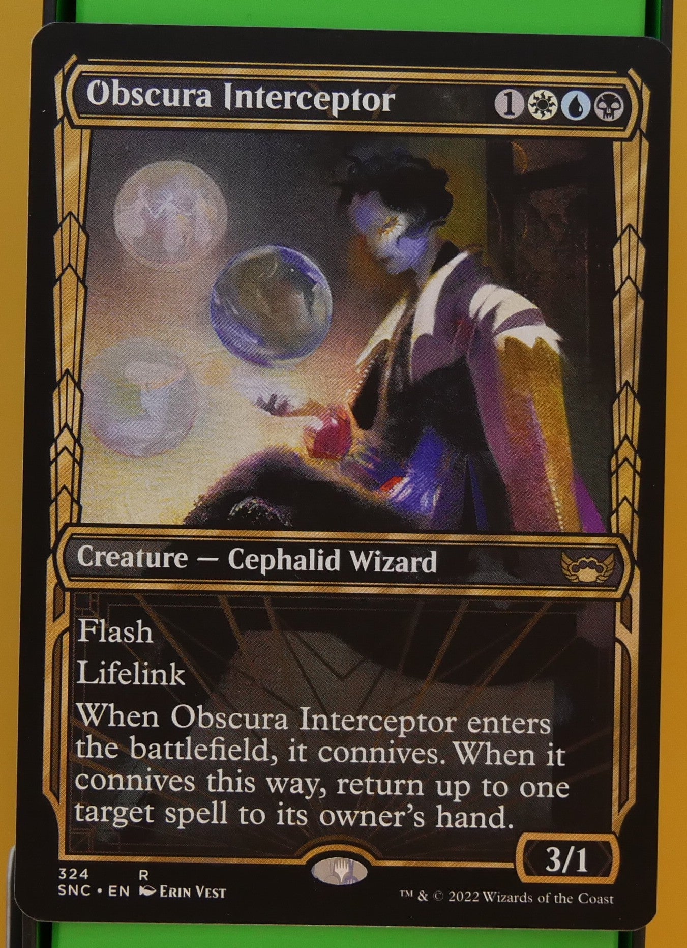 MTG SNC: Obscura Interceptor (Creature) Showcase 324 New Capenna