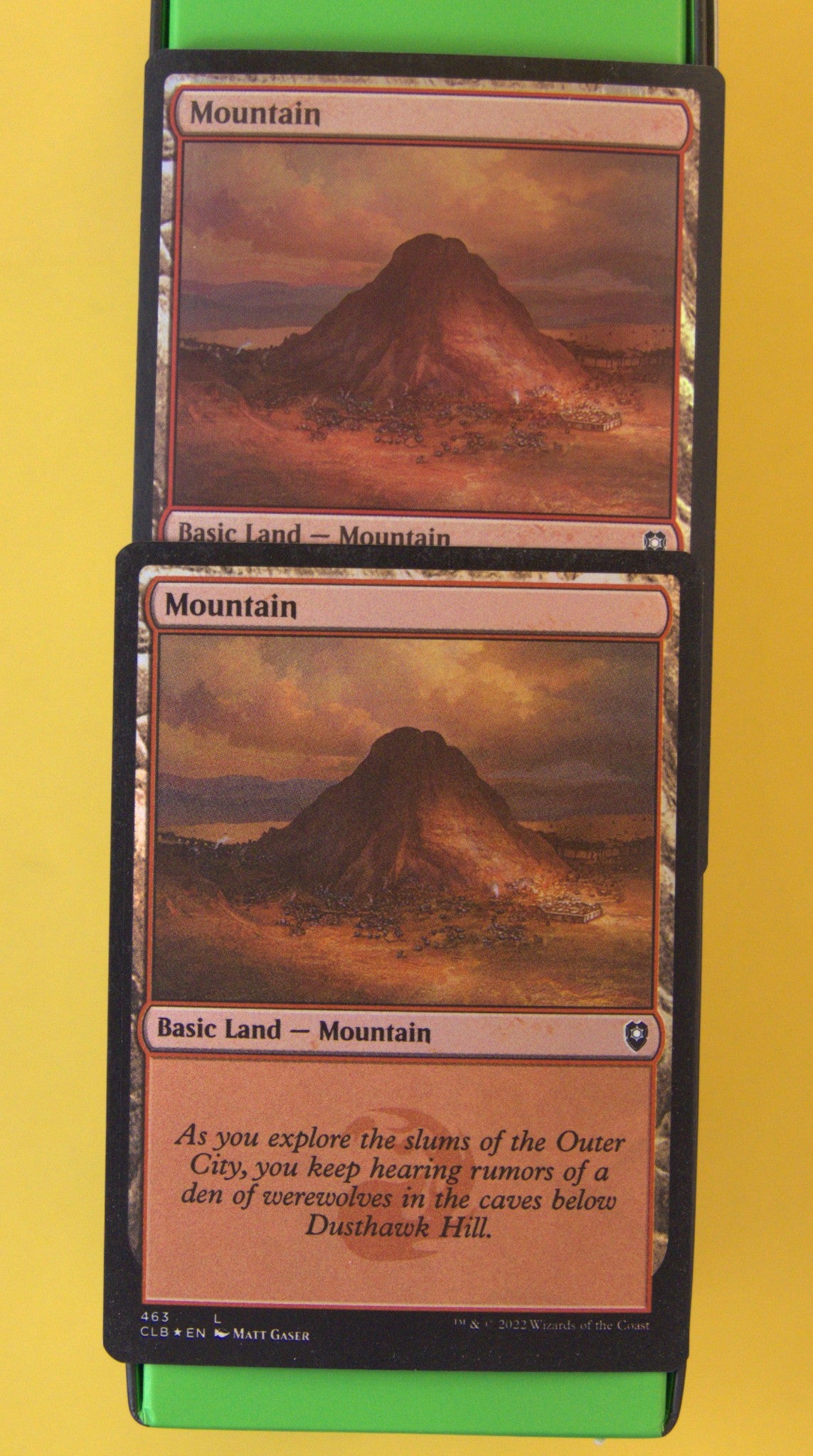 DM Vault Co. — Mountain Foil #463 — CLB — Lot of 2 Cards