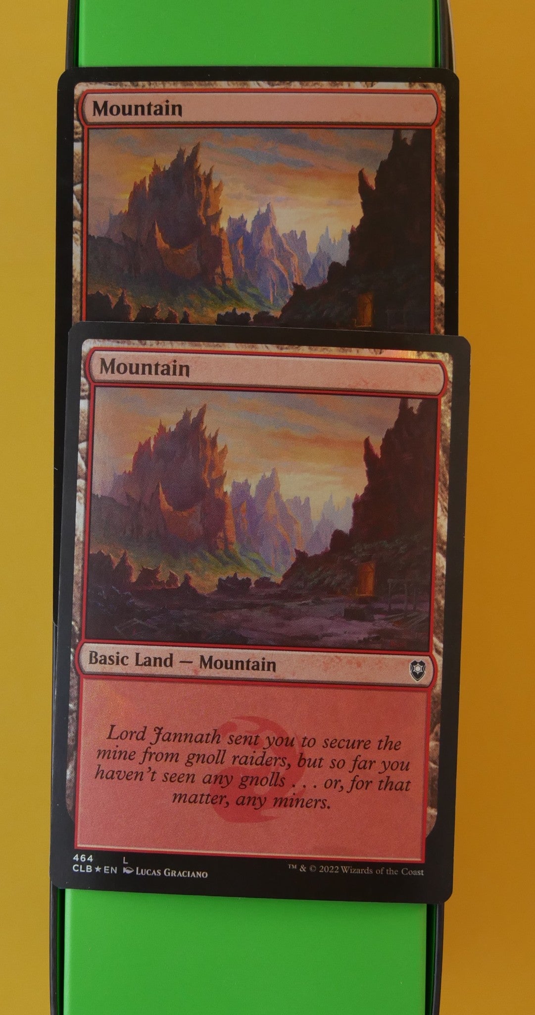 DM Vault Co. — Mountain Foil #464 — CLB — Lot of 2 Cards