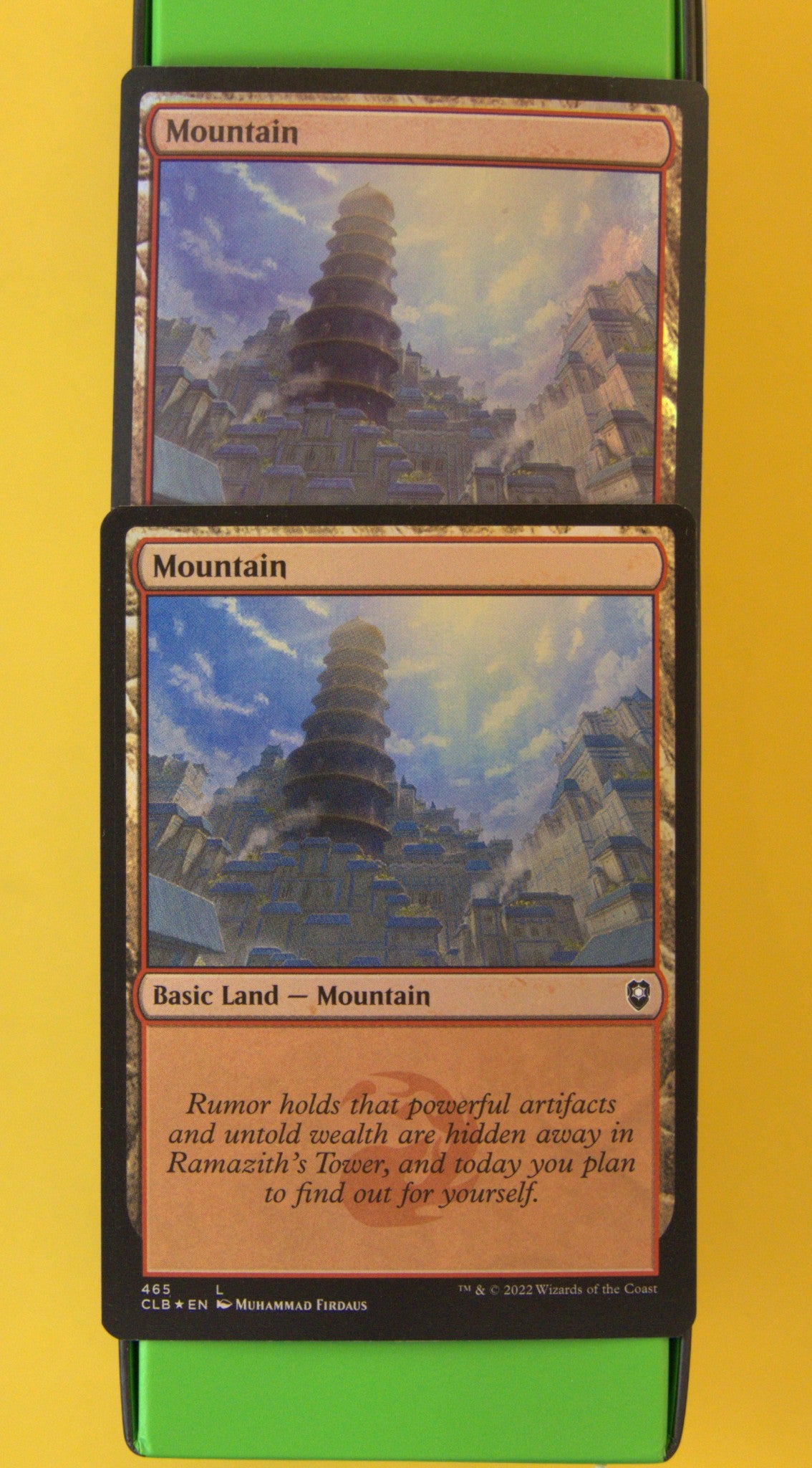 DM Vault Co. — Mountain Foil #465 — CLB — Lot of 2 Cards