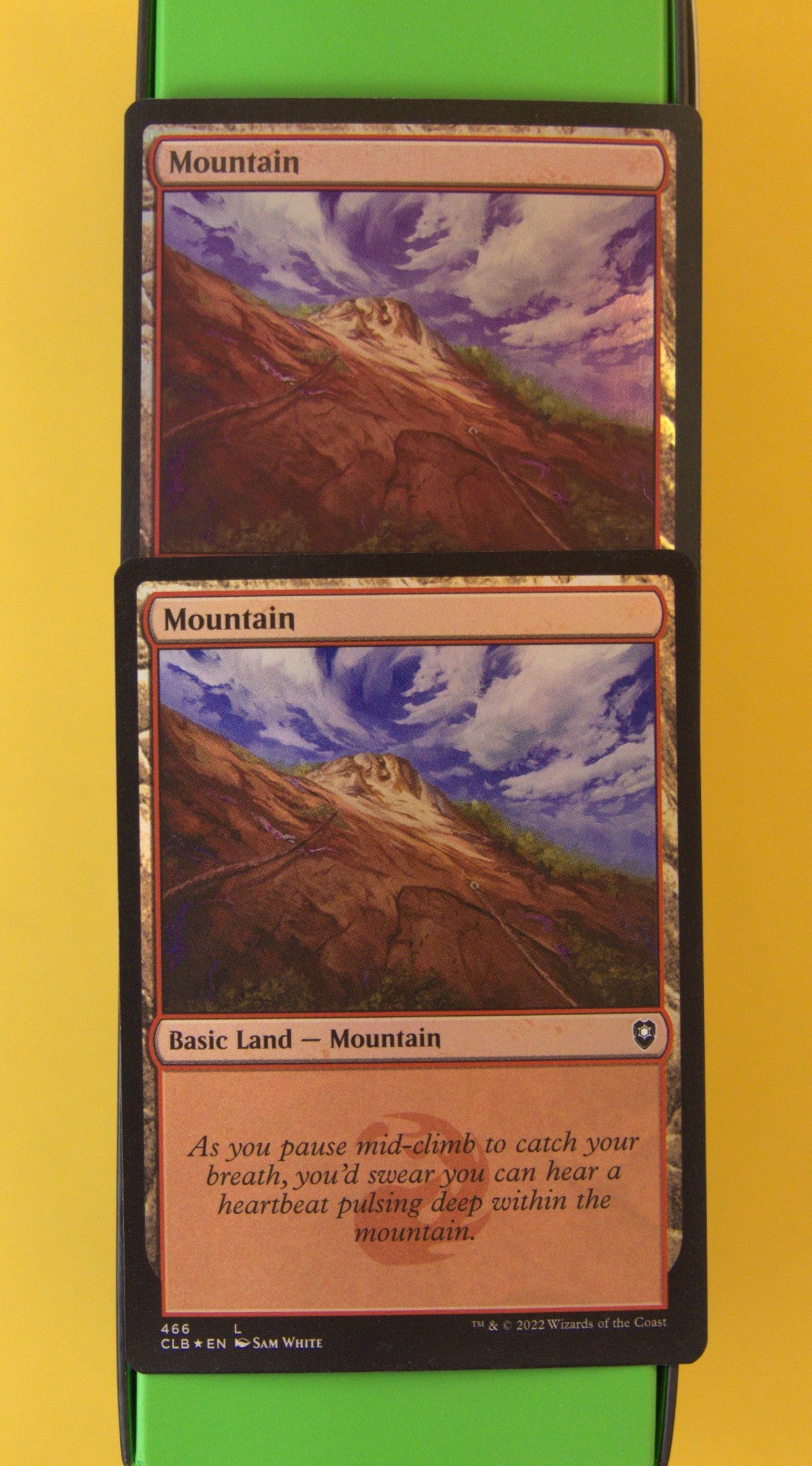 DM Vault Co. — Mountain Foil #466 — CLB — Lot of 2 Cards