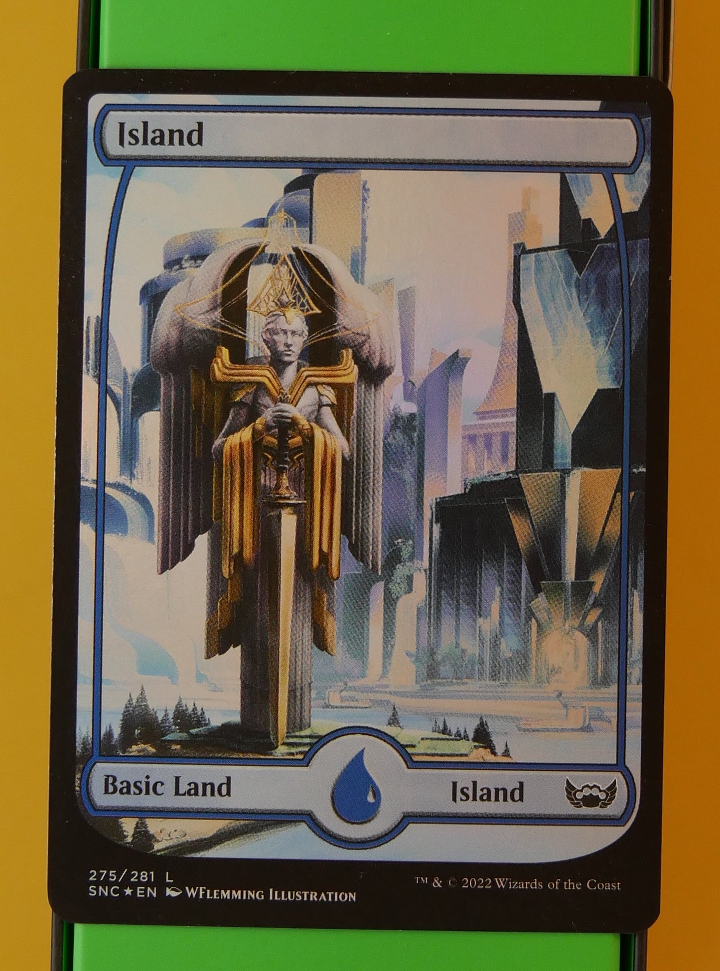 Island Extended Art Foil 275/281 MTG card (SNC)