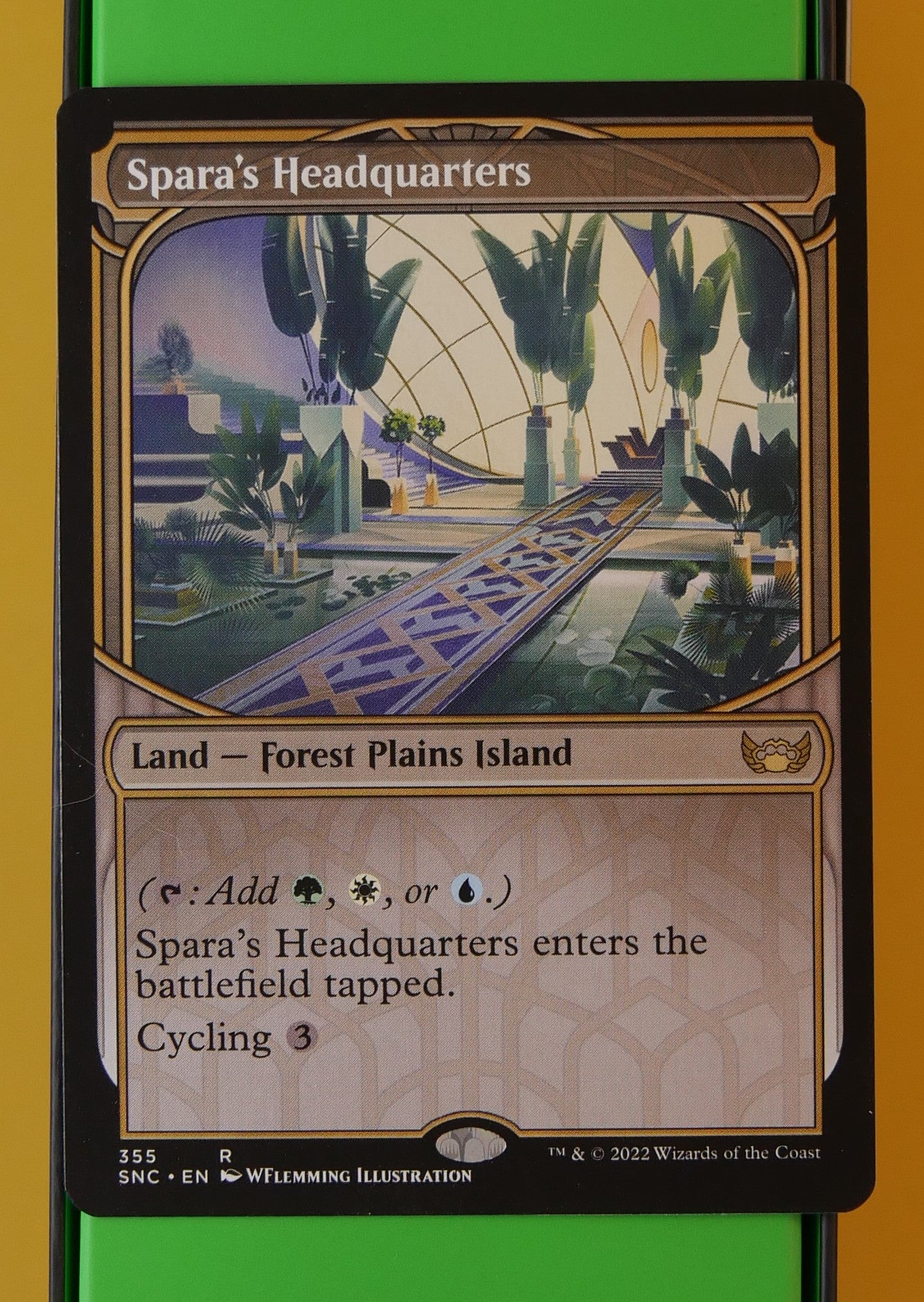 Spara’s Headquarters showcase tri-land from Streets of New Capenna MTG