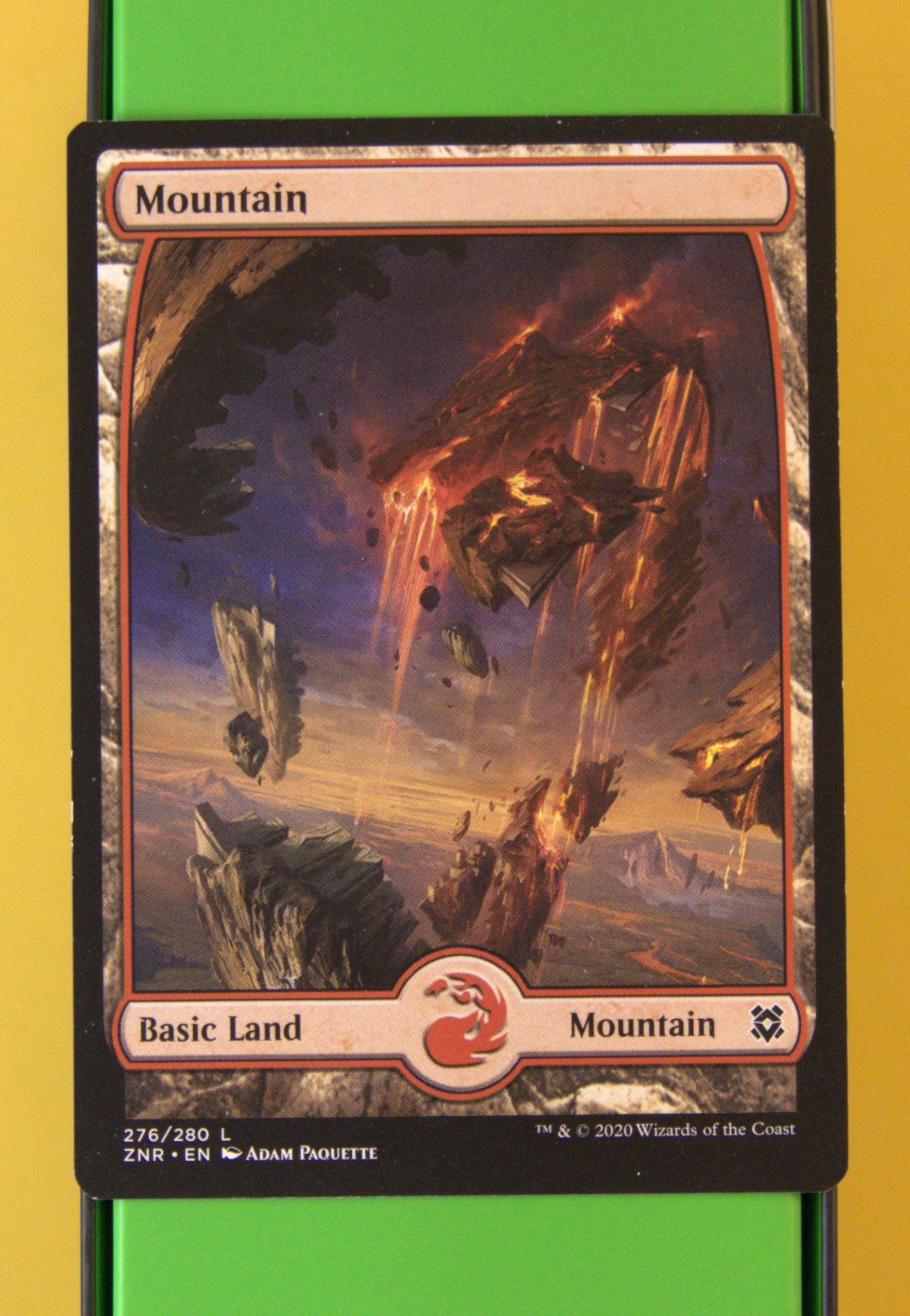 Mountain Extended Art 276 MTG card (ZNR Zendikar Rising)