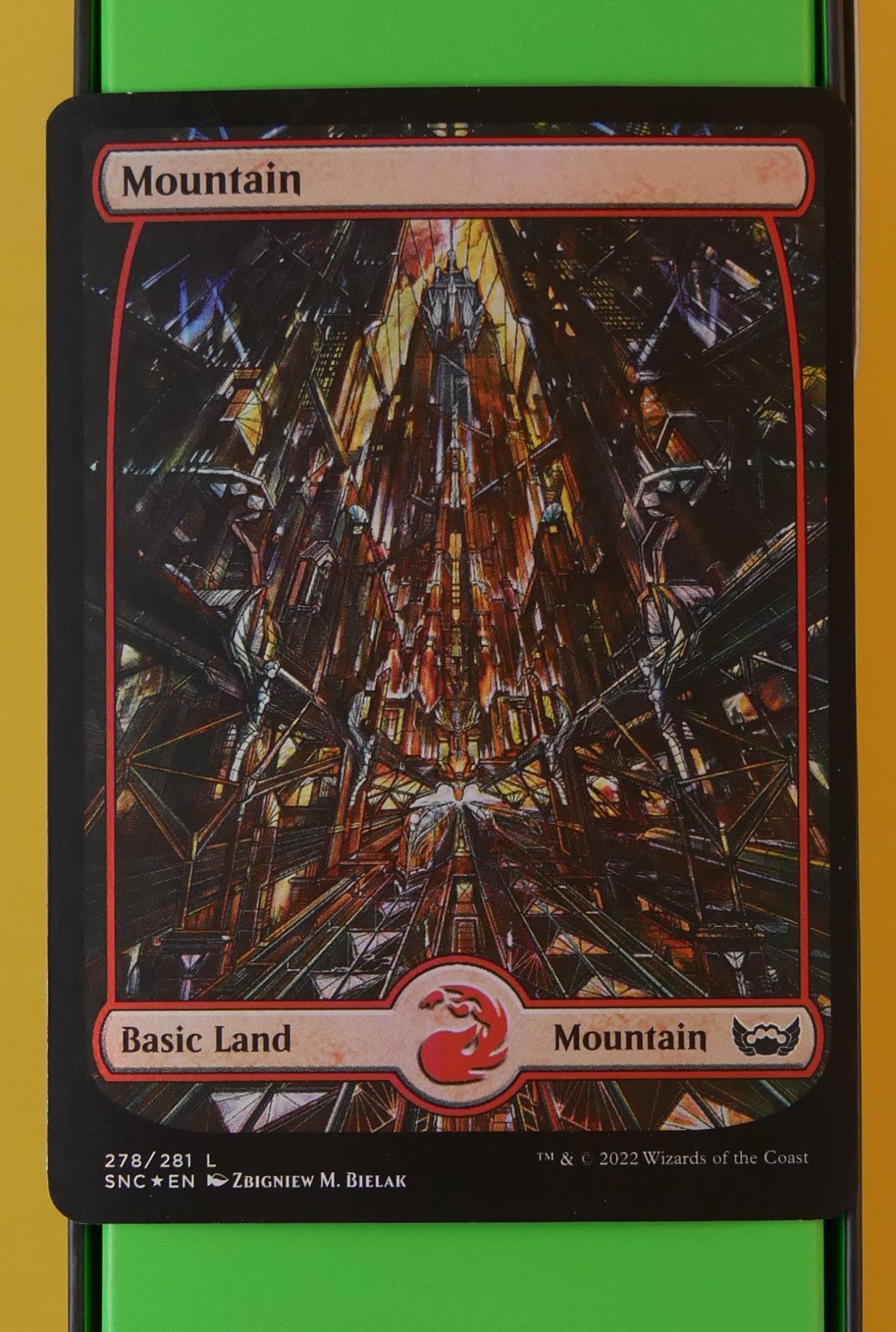 Mountain Extended Art Foil 278/281 MTG card (SNC)
