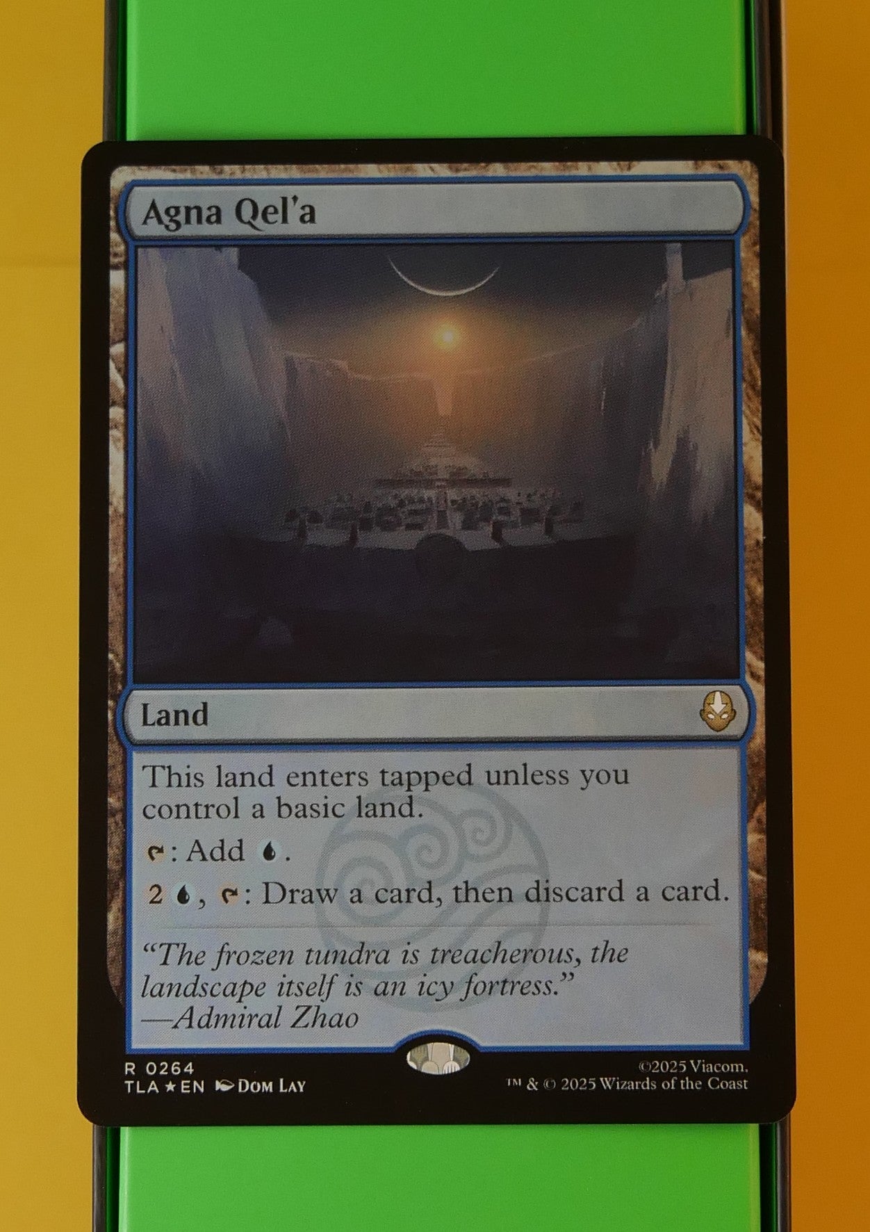 Agna Qel’a foil MTG land card.