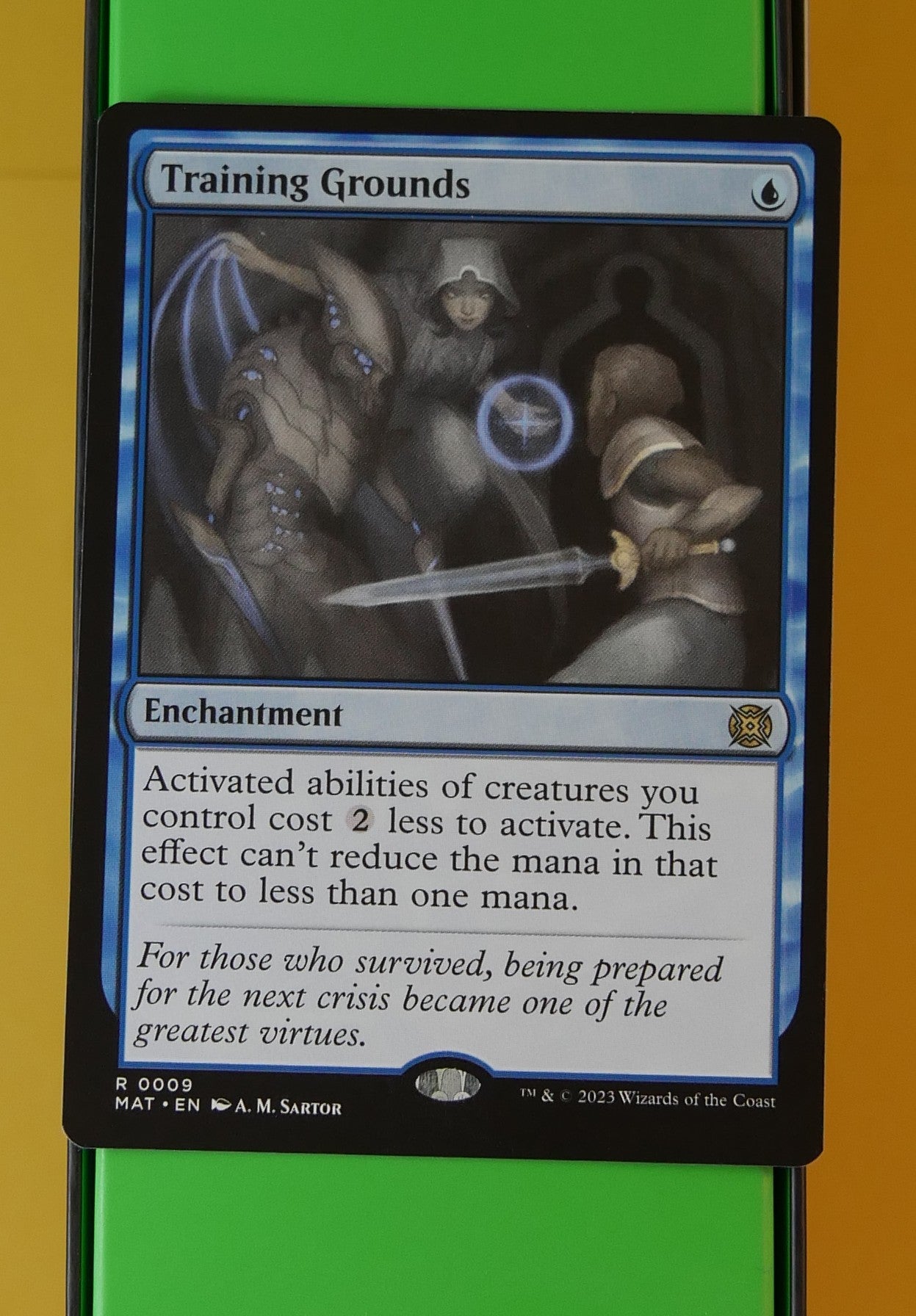 Training Grounds regular version from March of the Machine: The Aftermath