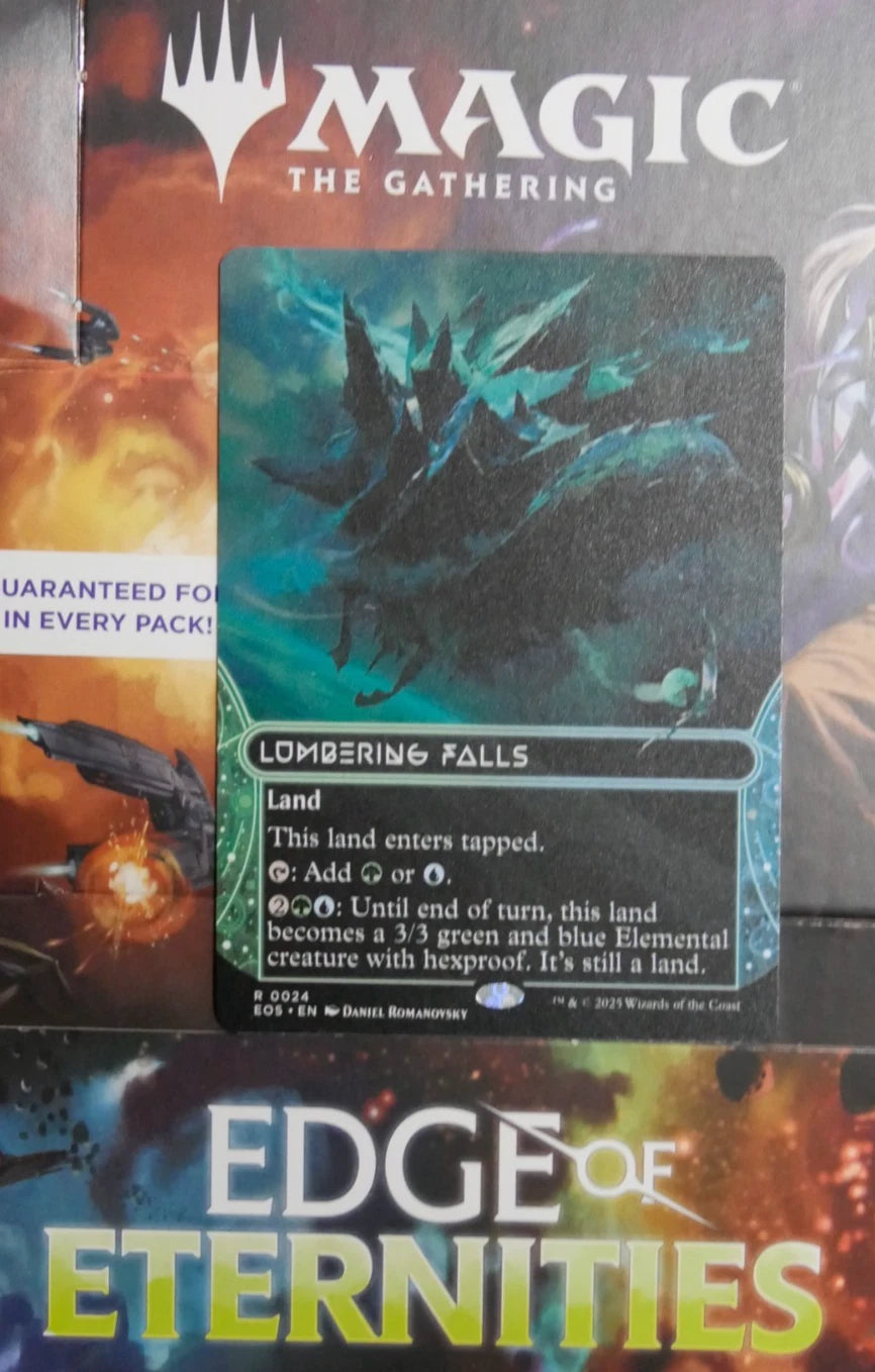 MTG: Lumbering Falls (0024) (Borderless) Edge of Eternities: Stellar Sights Foil