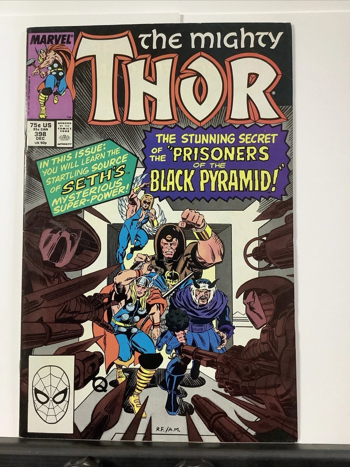 The Mighty Thor #398 (Marvel Comics December 1988) Black Knight/Zeus Appearance