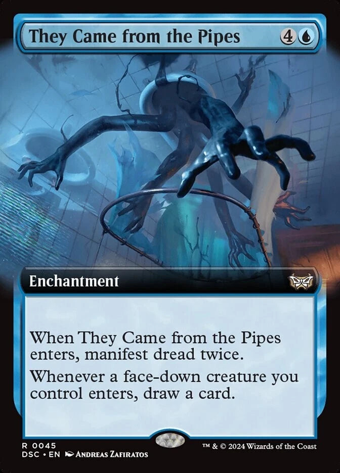 MTG DSC: They Came from the Pipes (Enchantment) Extended Art Rare 0045 Duskmourn