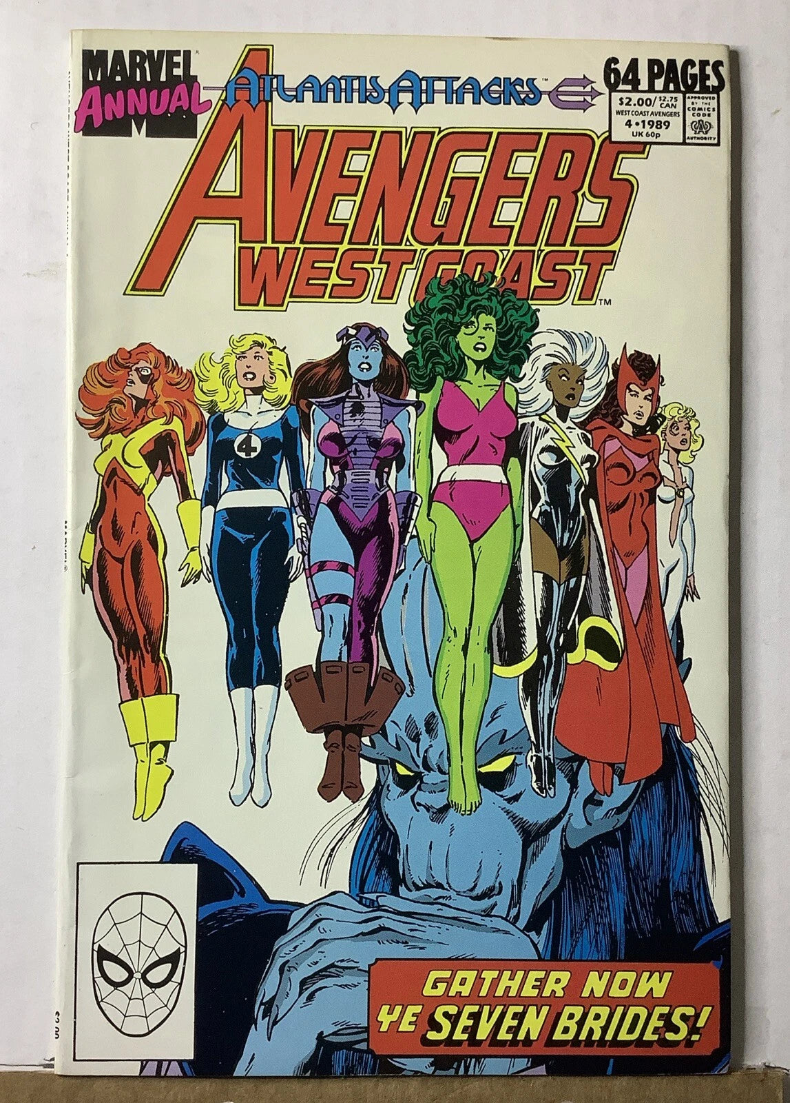 West Coast Avengers Annual #4 (1989) — Marvel Direct Edition, John Byrne Cove