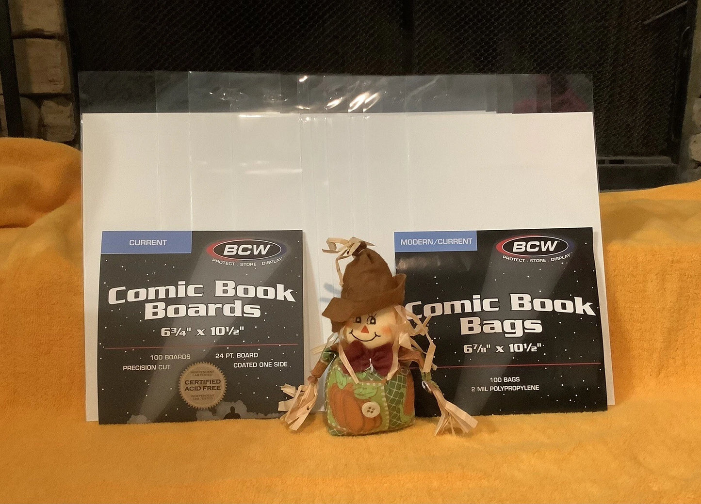 BCW Comic Book Bags & Boards (10 Pack) Fits Current Comics/Acid Free Boards 24PT