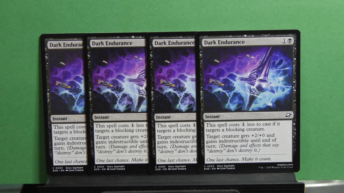 MTG EOE: X4 Dark Endurance (Instant) Edge of Eternities Regular Common 0093