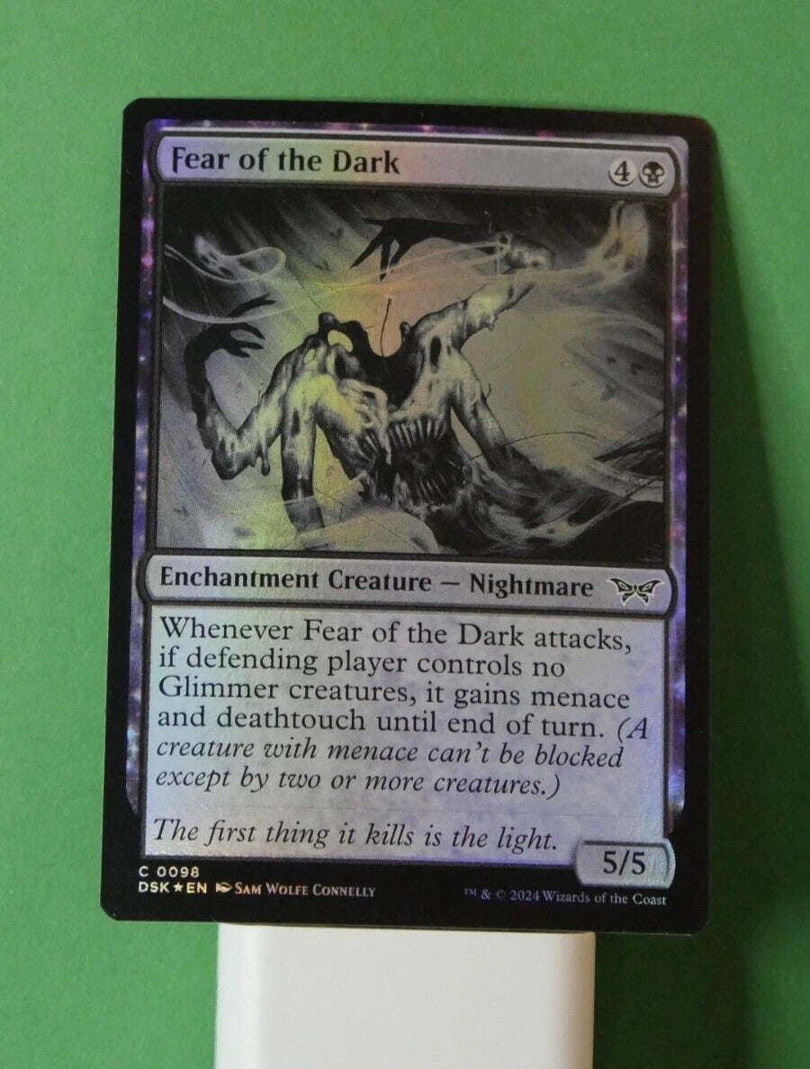 MTG DSK: Fear of the Dark (Enchantment Creature Nightmare) Regular Foil 0098
