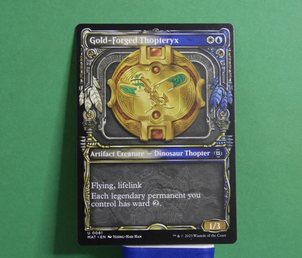 MTG MAT: Gold-Forged Thopteryx (Artifact Creature) Showcase Regular 0081