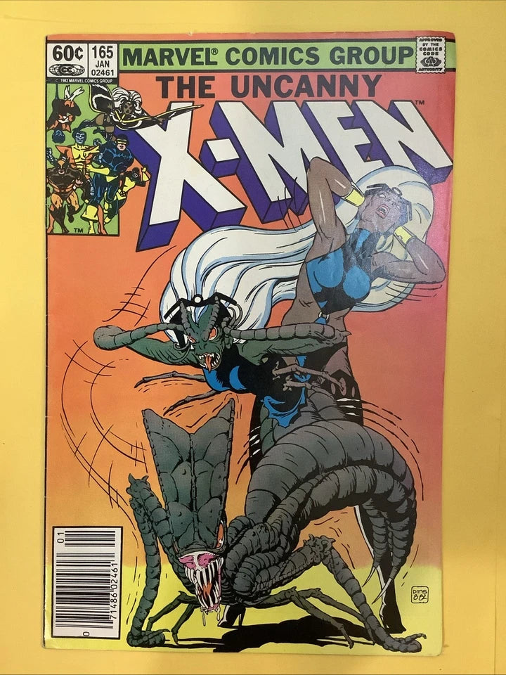 The Uncanny X-Men #165 Newsstand Variant (Marvel Comics Jan 1983) 1st Paul Smith