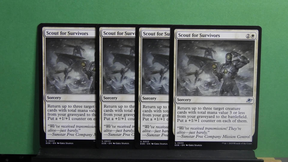 MTG EOE: X4 Scout for Survivors (Sorcery) Edge of Eternities Uncommon 0033