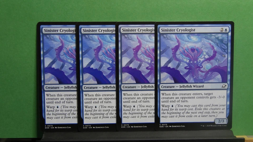 MTG EOE: X4 Sinister Cryologist (Creature) Edge of Eternities Common 0075