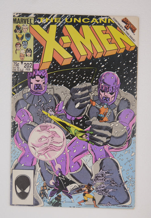 The Uncanny X-Men #202 (1986) Marvel Comics Newsstand Variant