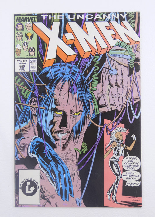 Cover of Uncanny X-Men #220 (1987), Direct Edition.