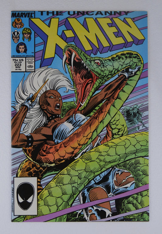 Cover of Uncanny X-Men #223 (1987), Direct Edition.
