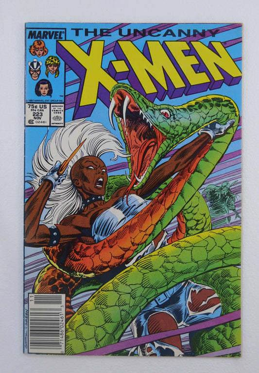 Cover of Uncanny X-Men #223 (1987), Newsstand Edition.
