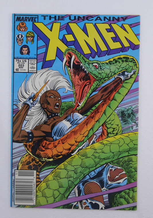 Cover of Uncanny X-Men #223 (1987), Newsstand Edition.
