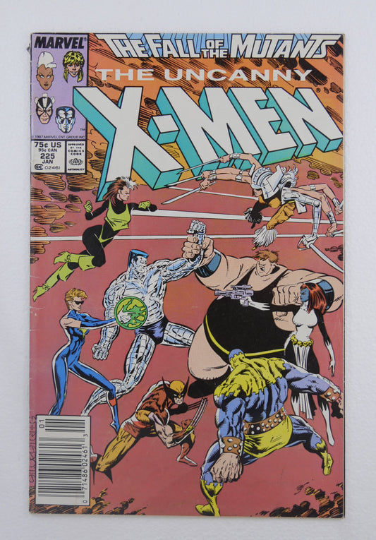 Cover of Uncanny X-Men #225 (1987), Newsstand Edition.
