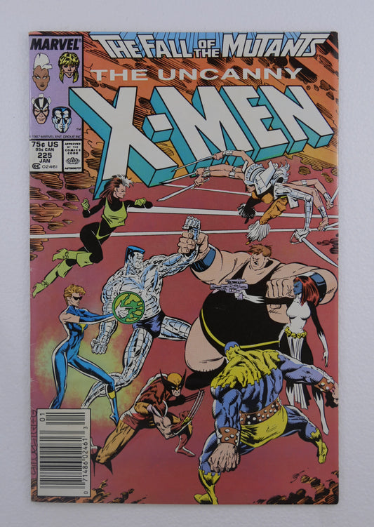 Cover of Uncanny X-Men #225 (1987), Newsstand Edition.
