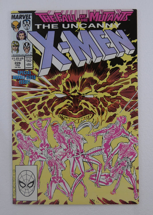 Cover of Uncanny X-Men #226 (1988), Direct Edition.
