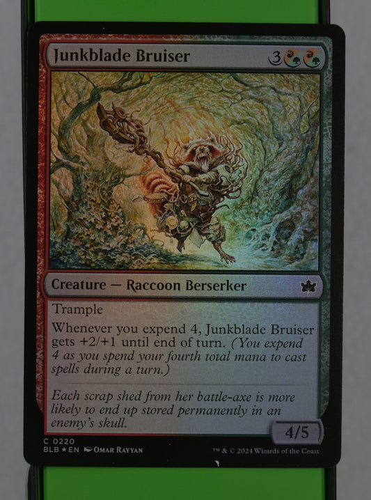 Junkblade Bruiser foil common MTG card from Bloomburrow (BLB), collector number 0220.
