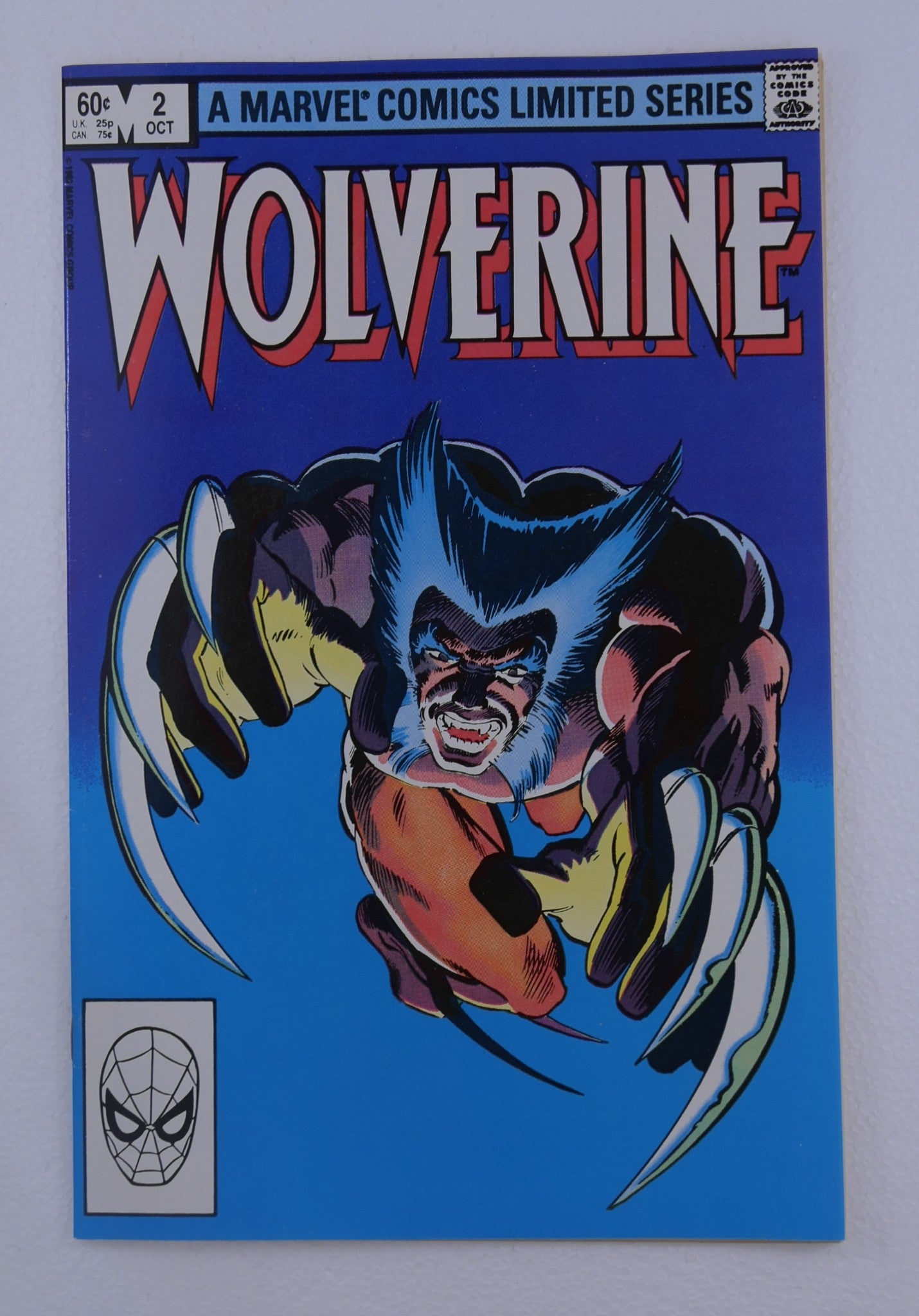 Wolverine #2 comic book cover from Marvel Comics limited series featuring Wolverine.