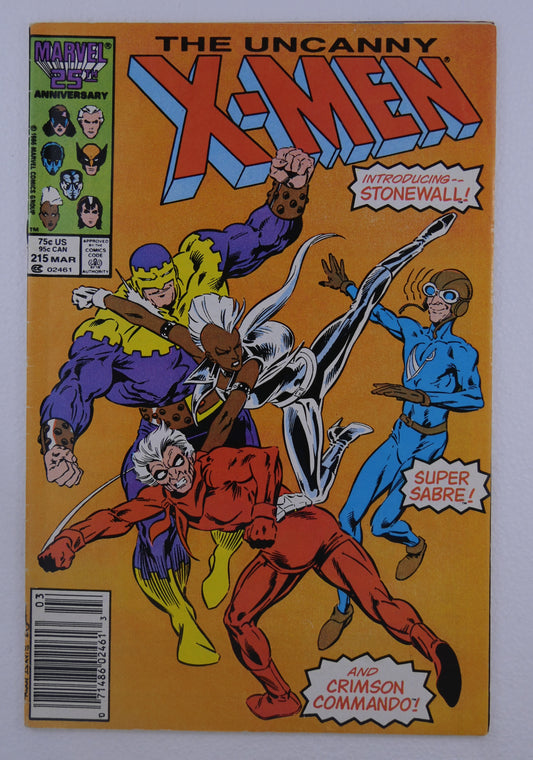 x men 215 1987 marvel comics storm cover