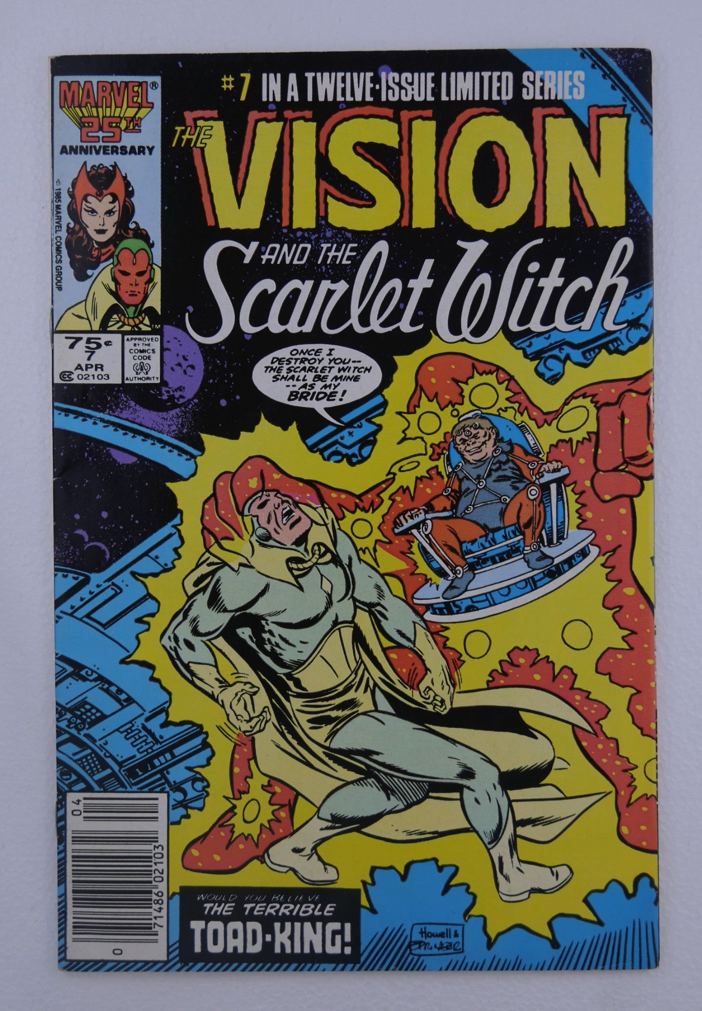 Vision and the Scarlet Witch #7 1986 Marvel limited series comic cover