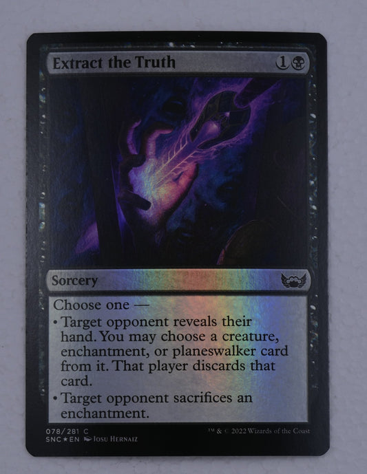 Extract the Truth foil MTG Streets of New Capenna DM Vault Co