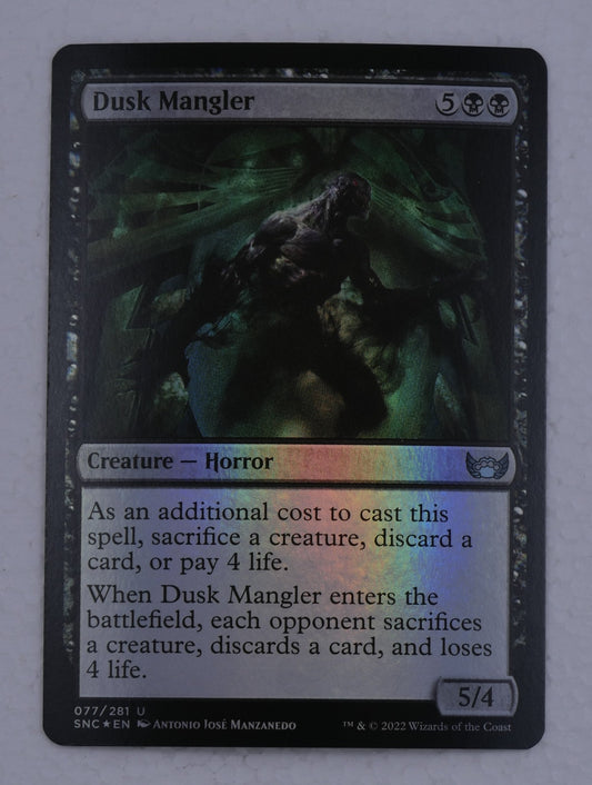 Shop Dusk Mangler foil from Streets of New Capenna at DM Vault Co. MTG single with tracking.
