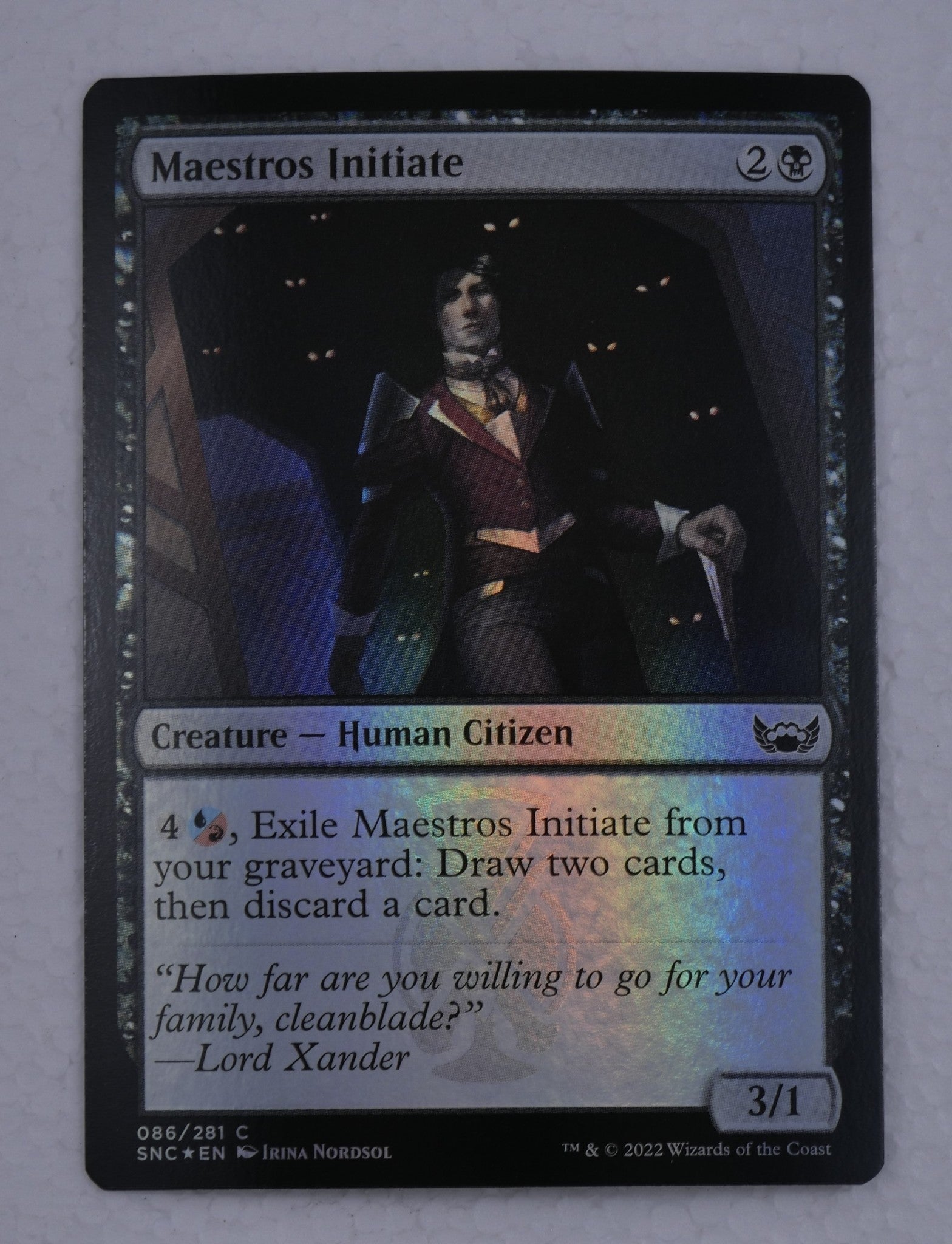 Maestros Initiate SNC #086 Foil from Streets of New Capenna.