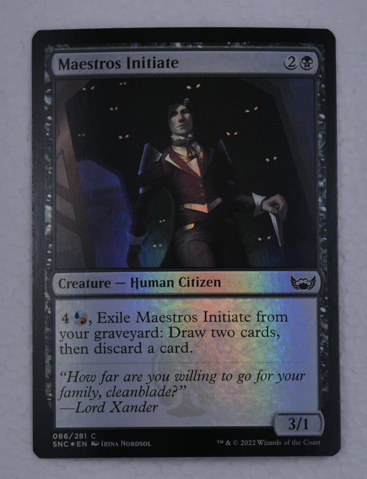 Foil Maestros Initiate Magic card from Streets of New Capenna