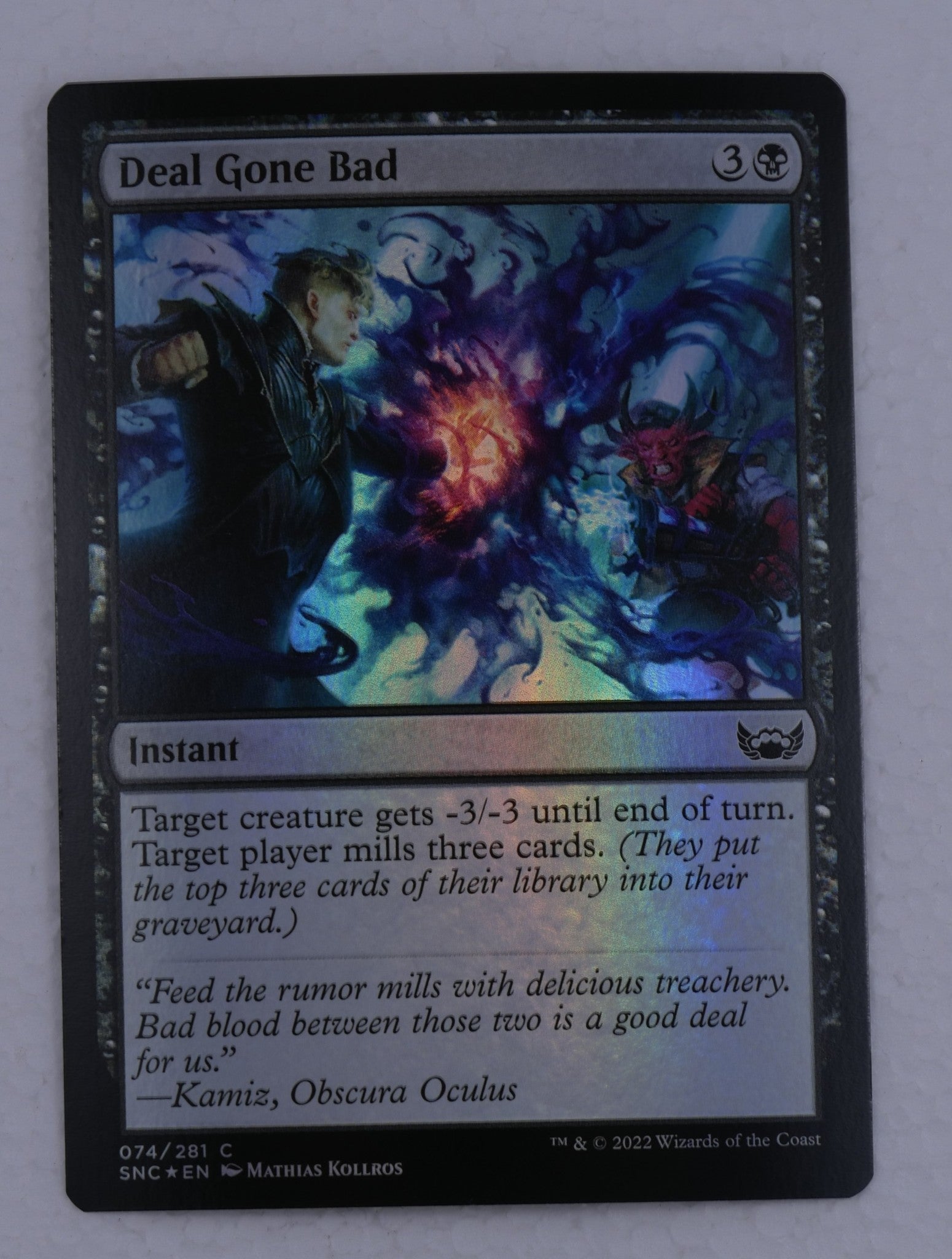Deal Gone Bad SNC #74 Foil from Streets of New Capenna.