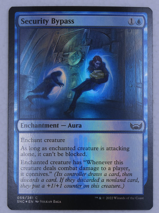 Security Bypass MTG Foil Enchantment Aura Streets of New Capenna
