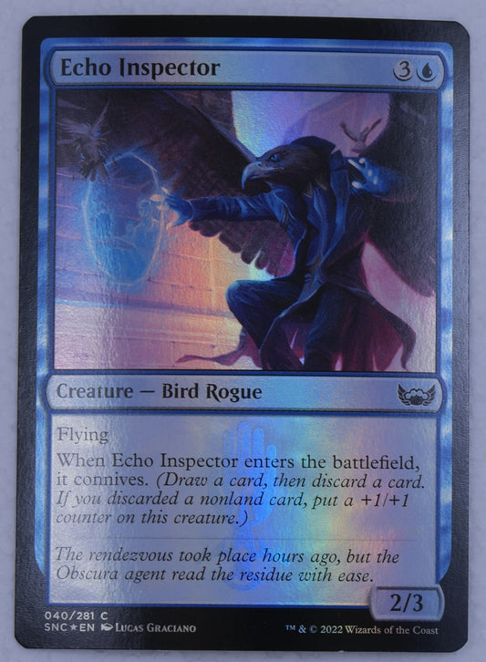 Echo Inspector foil Magic the Gathering card from Streets of New Capenna set