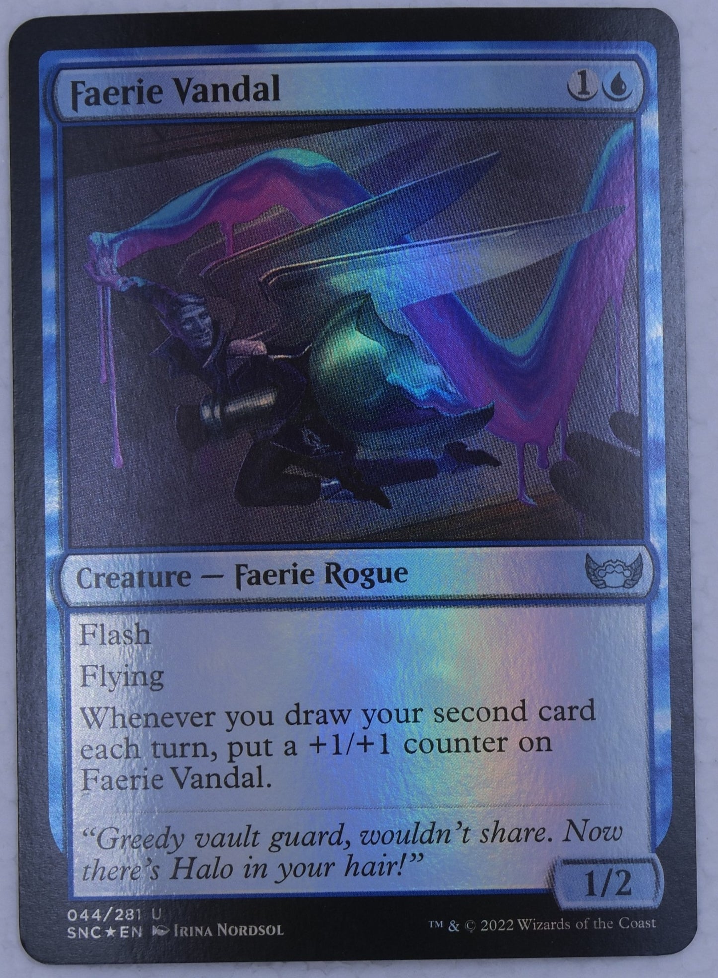Faerie Vandal SNC #44 Foil from Streets of New Capenna.