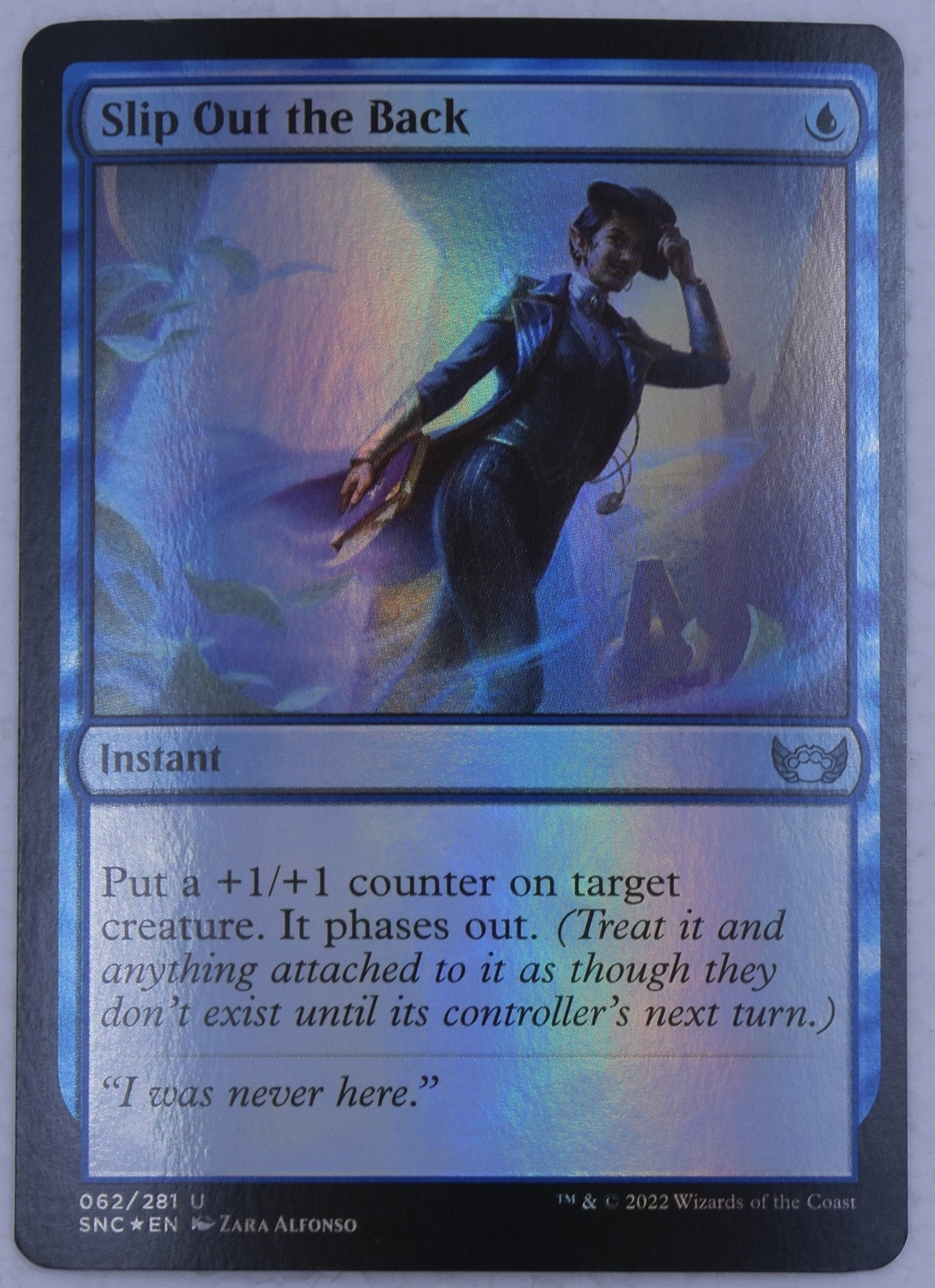 Slip Out the Back foil Magic the Gathering card from Streets of New Capenna