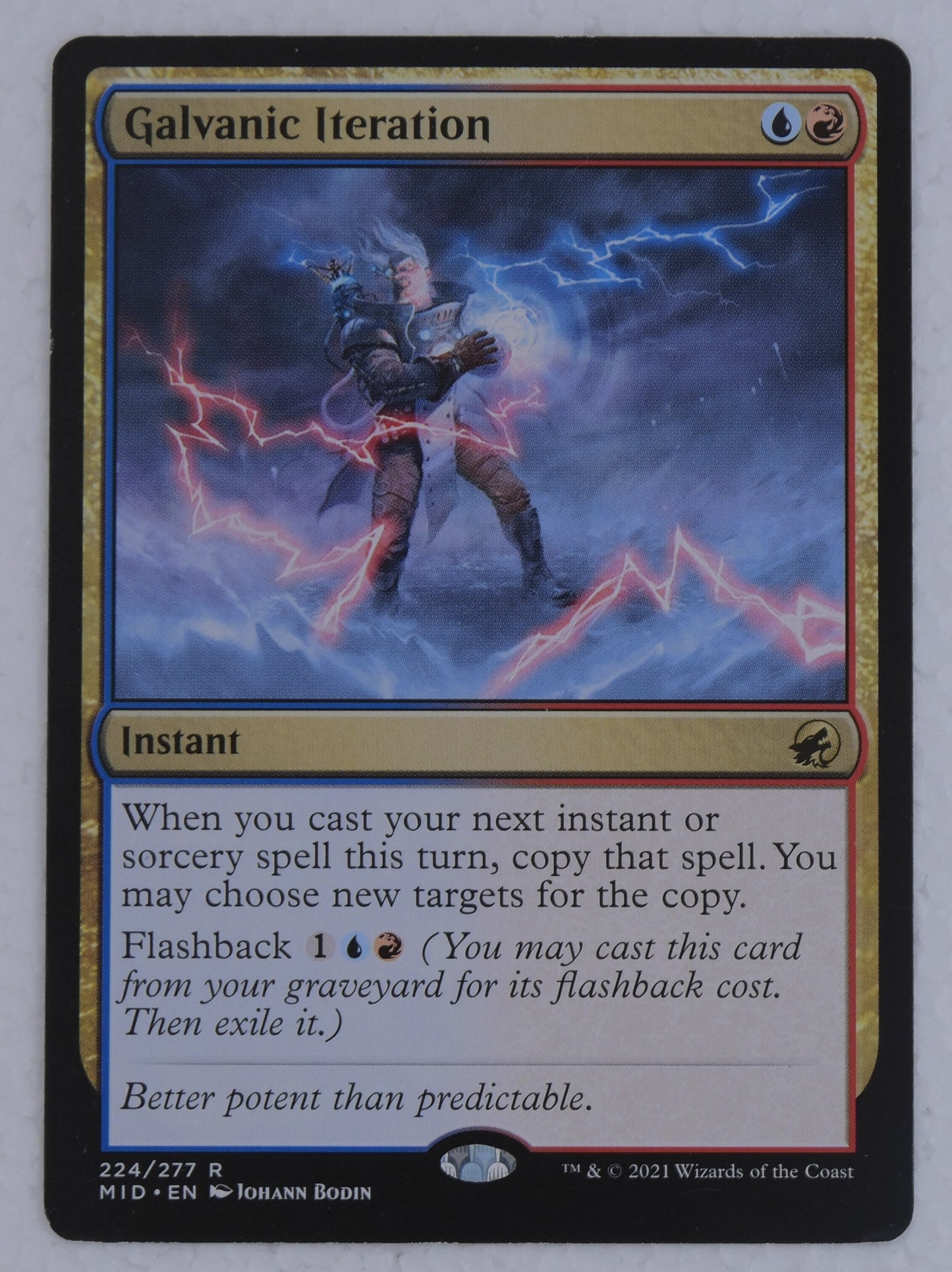 MTG Galvanic Iteration (Instant) Innistrad Midnight Hunt 224/277 Rare