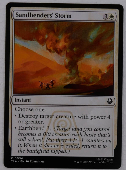Sandbenders' Storm regular instant card from Avatar The Last Airbender Magic the Gathering