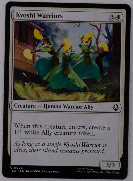 Kyoshi Warriors regular Ally creature card from Avatar The Last Airbender MTG