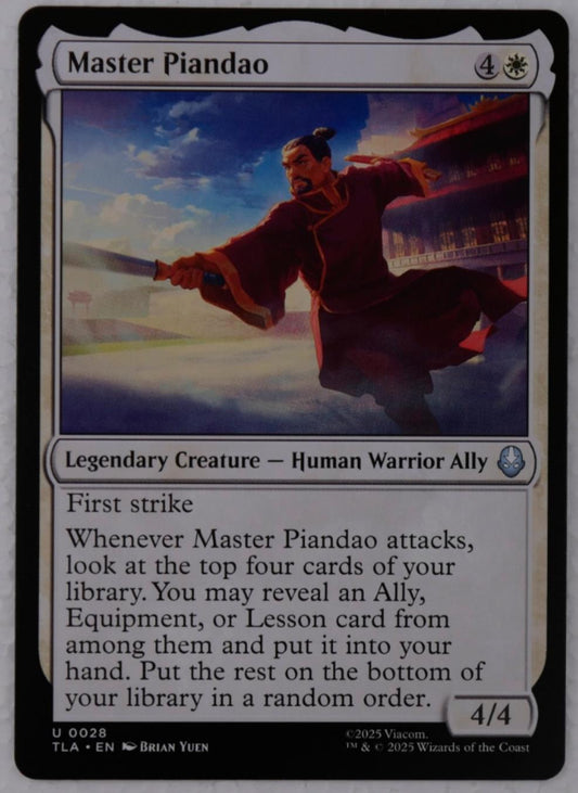 Master Piandao regular MTG card from Avatar The Last Airbender
