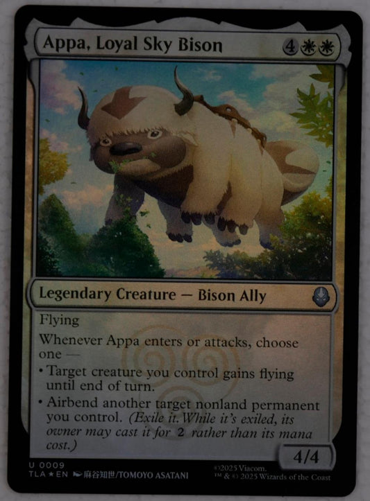 Appa Loyal Sky Bison foil MTG card from Avatar The Last Airbender