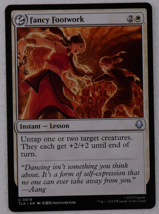 Fancy Footwork MTG card from Avatar The Last Airbender instant Lesson