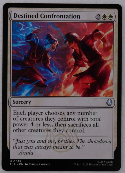 Destined Confrontation Avatar: The Last Airbender regular Magic the Gathering sorcery card